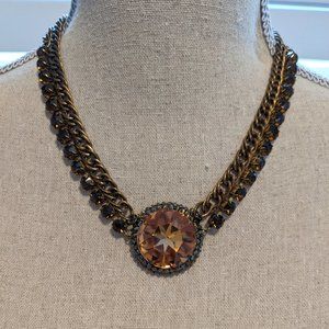 Elisabetta Ricciardi Bronze Crystal Neckla…